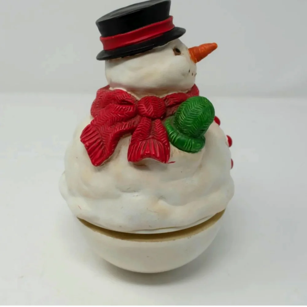 Rare San Francisco music box Co. Musical snowman, Mislabled.. Collectable